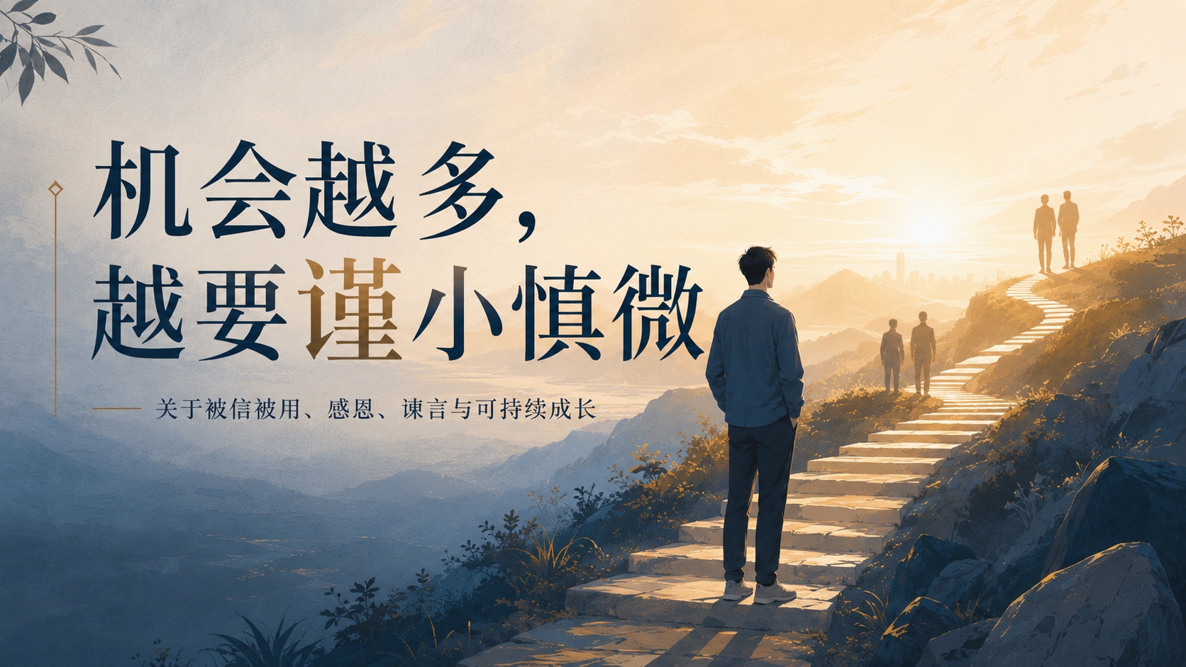 机会不是对我的证明，而是对我的托付
