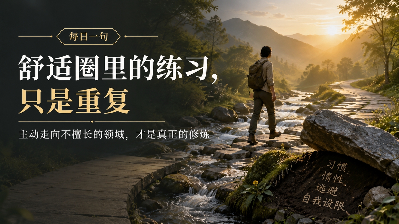 舒适圈里的练习，只是重复