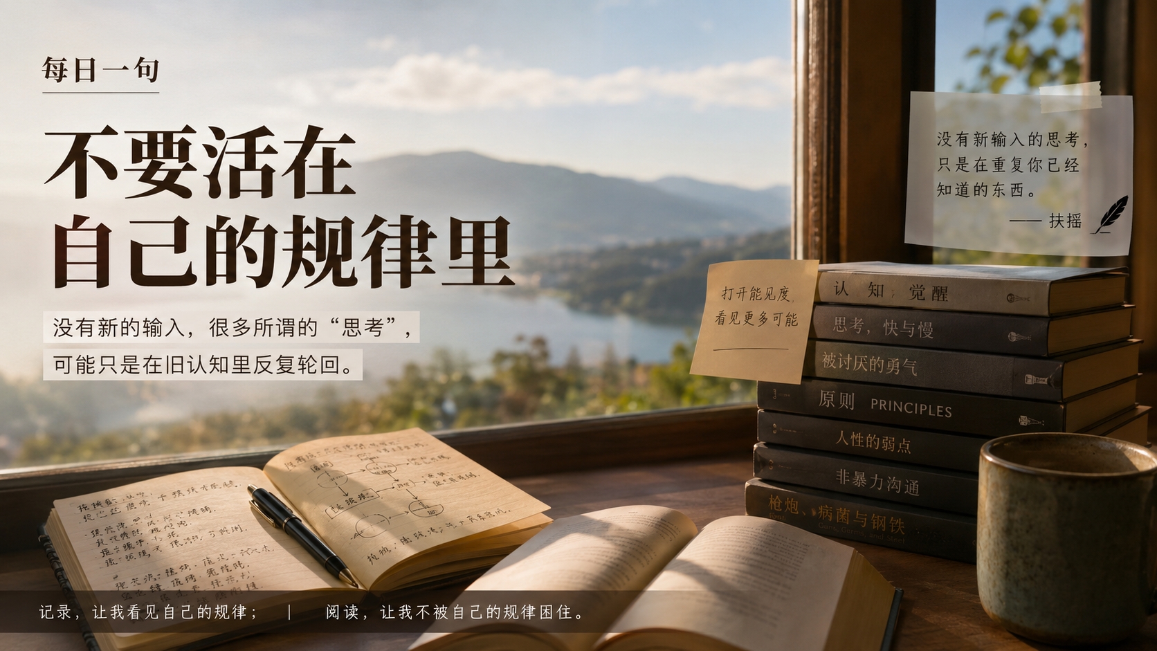 不要只活在自己的规律里