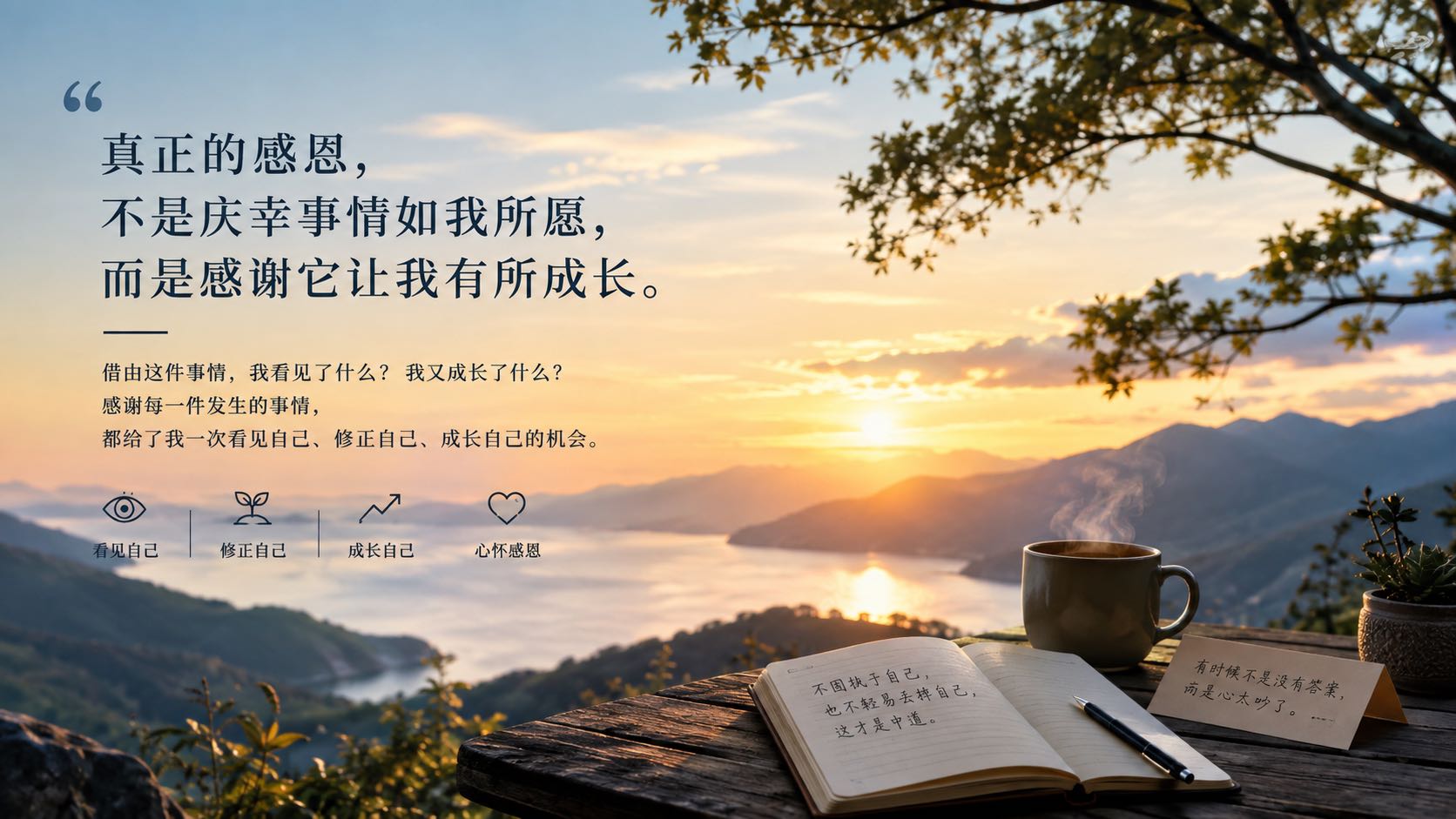 让大脑越来越清醒，也让自己始终听得见灵魂最初的声音
