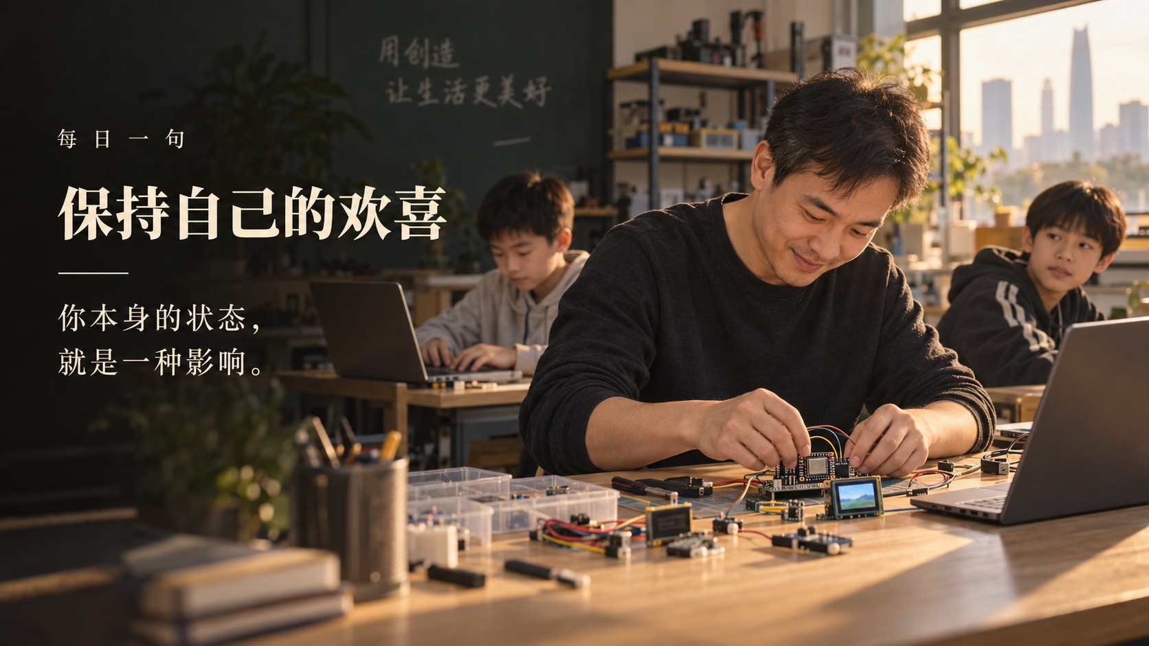 不要求学习者感受到我的欢喜,而是让我自己真的保持欢喜