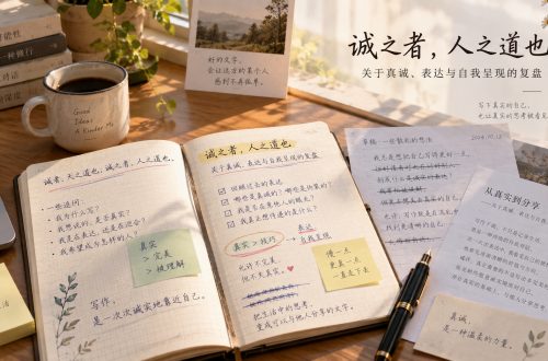 每日一句配图：诚之者，人之道也
