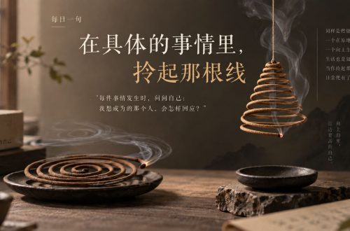 在具体的事情里,拎起那根线