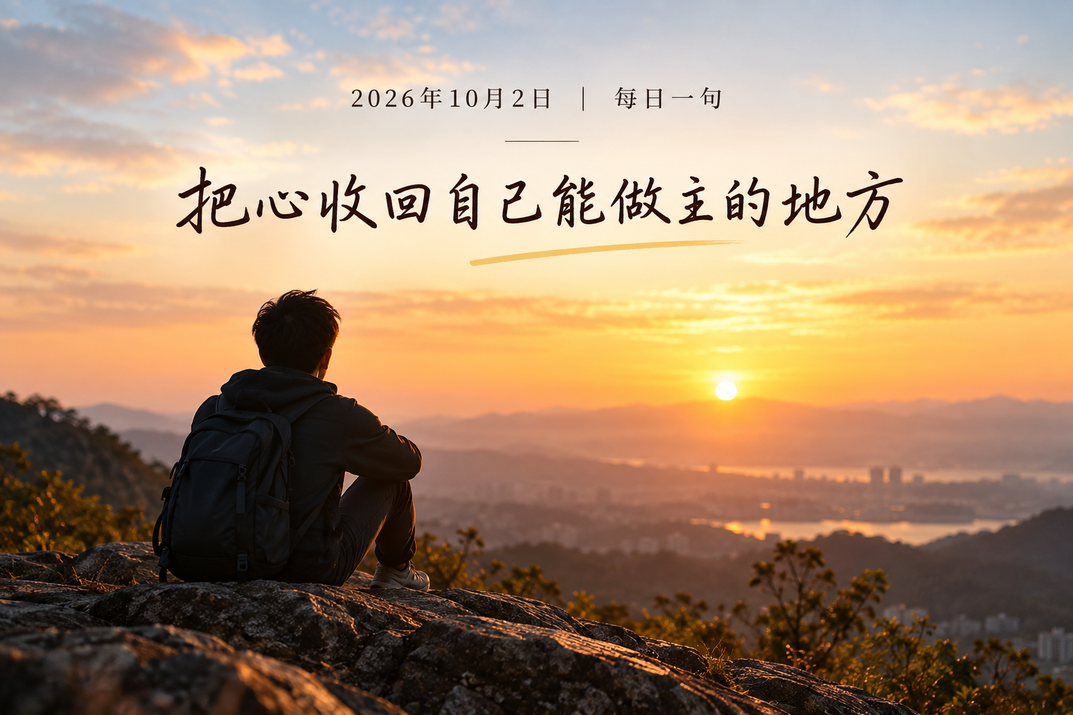 把心收回自己能做主的地方